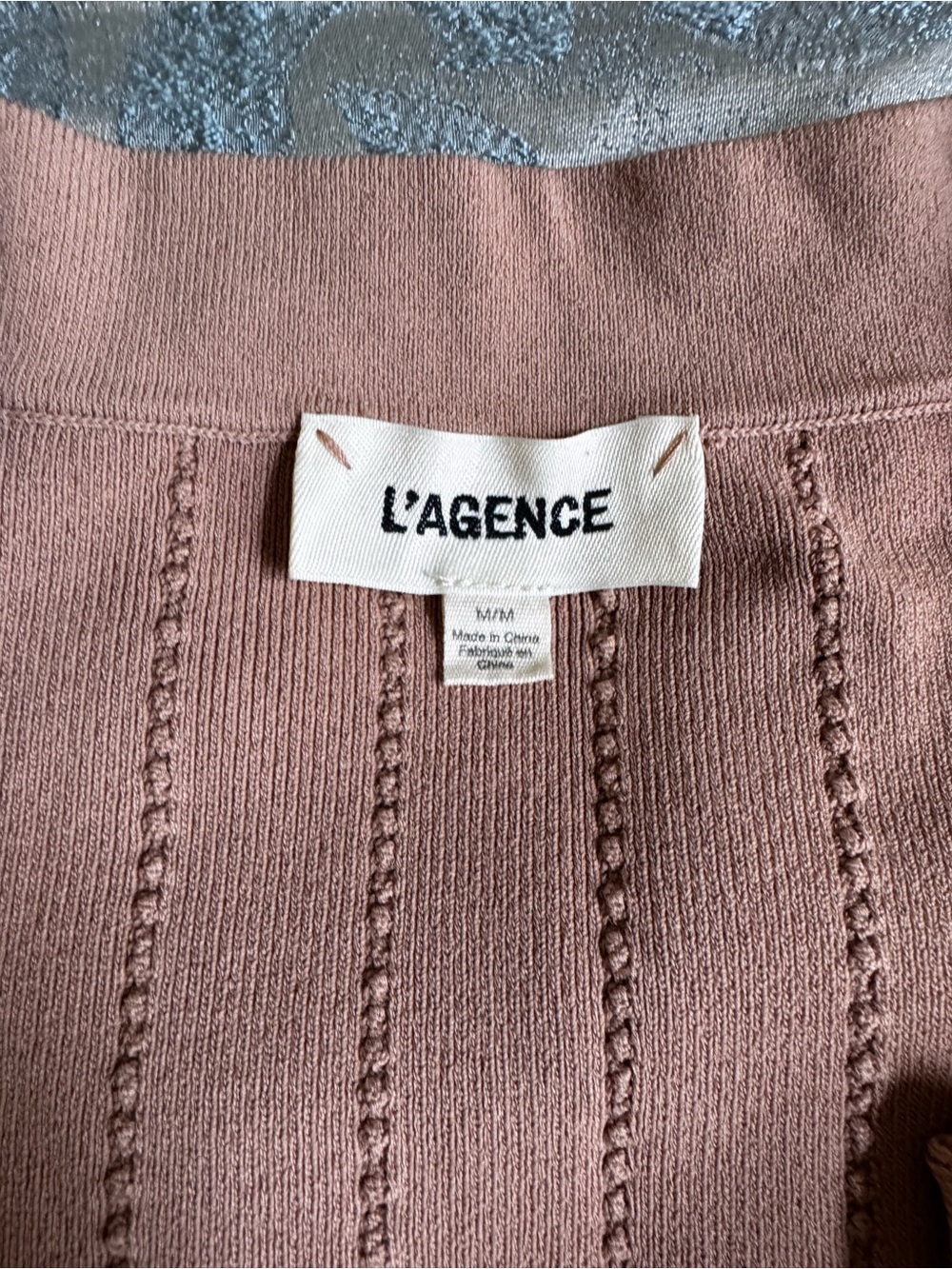L'AGENCE Cardigan with Gold Tone Buttons and Front Pockets - Picture 9 of 14